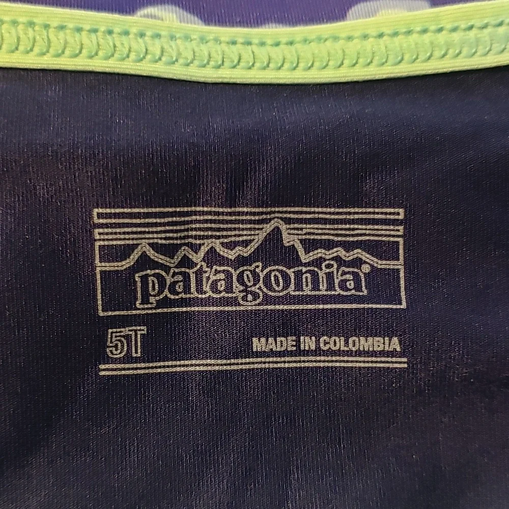Patagonia Baby Little Sol Rashguard Swim Shirt SIZE 5T UPF‎ 50 Beach Unisex Fish
